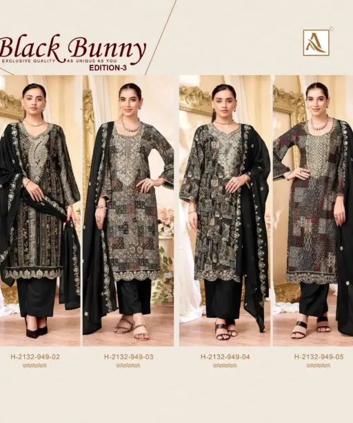 Alok Suits Black Bunny Vol 3