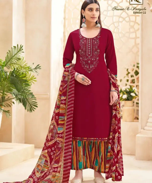 Alok Suits Nusrat E Patiyala Edition Vol 22