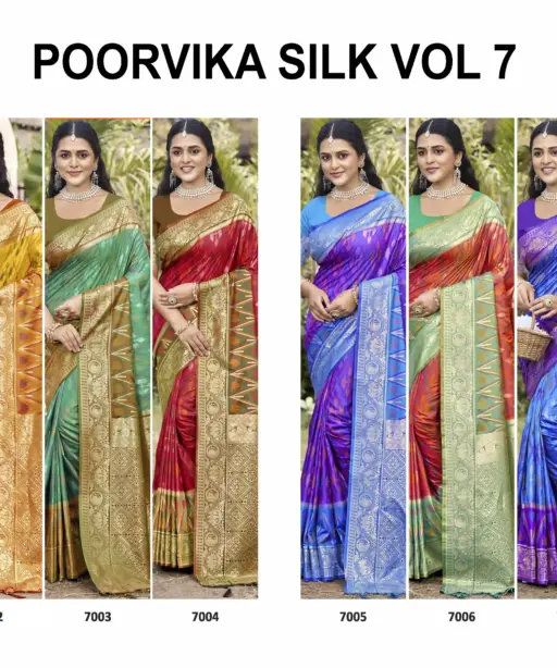 Ast Poorvika Silk Vol 7 Soft Silk Pochampally Festival Saree Collection