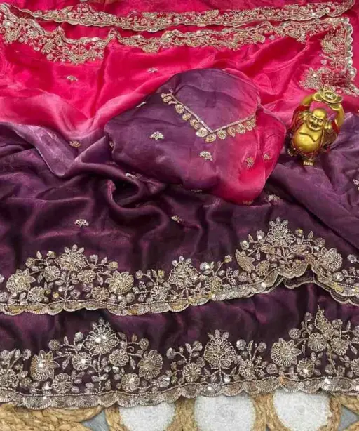 Ds 732 Space Silk Sequence Wedding Wear Saree Collection