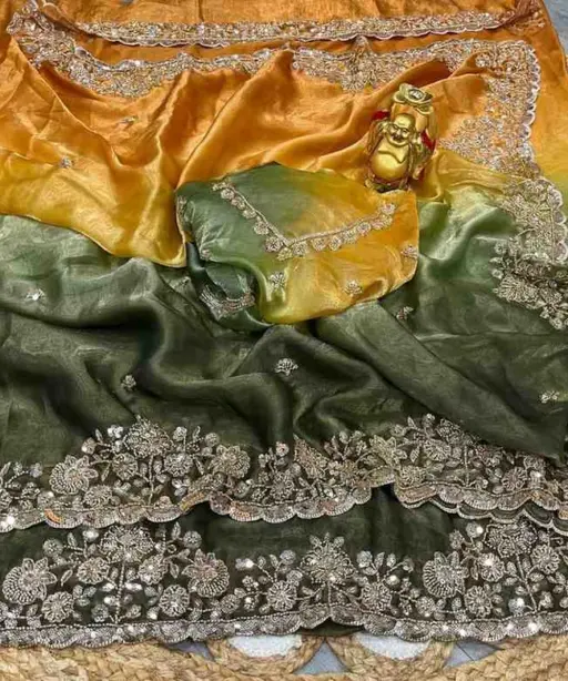 Ds 732 Space Silk Sequence Wedding Wear Saree Collection