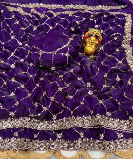 Ds 787 Pure Space Silk Handworked Party Wear Designer Saree Collection