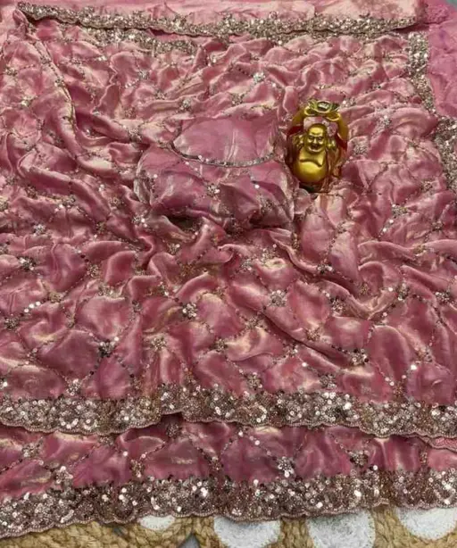 Ds 787 Pure Space Silk Handworked Party Wear Designer Saree Collection