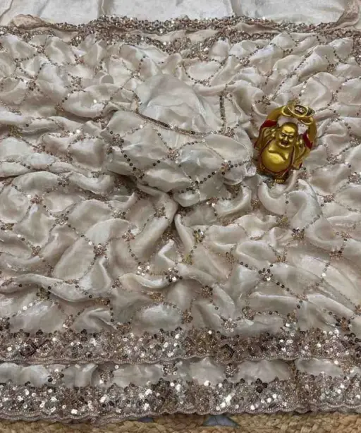 Ds 787 Pure Space Silk Handworked Party Wear Designer Saree Collection