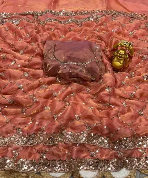 Ds 787 Pure Space Silk Handworked Party Wear Designer Saree Collection