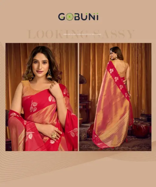 Gobuni Sumathi Soft Tissue Traditional Wear Saree Collection
