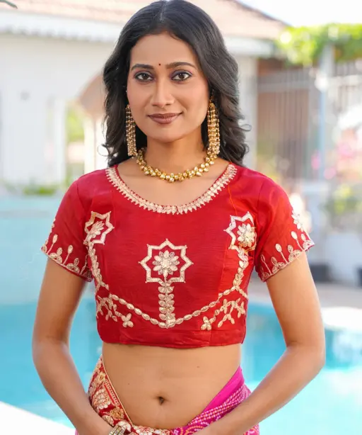 Jalnidhi Saloni Moss Chiffon with Fancy Bandhani Printed Saree Collection