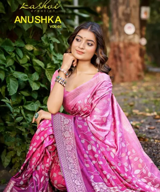 Kashvi Anushka Vol 2 Jacquard Silk Festival Wear Saree Collection