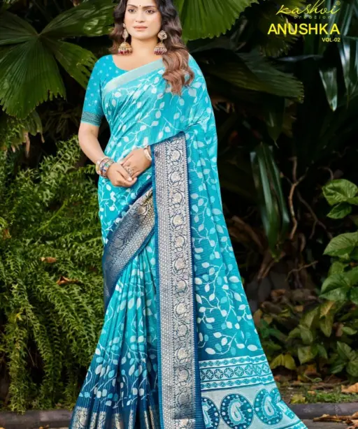 Kashvi Anushka Vol 2 Jacquard Silk Festival Wear Saree Collection