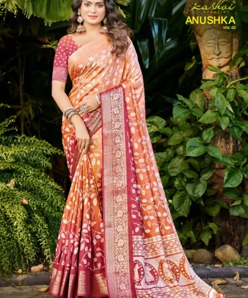 Kashvi Anushka Vol 2 Jacquard Silk Festival Wear Saree Collection