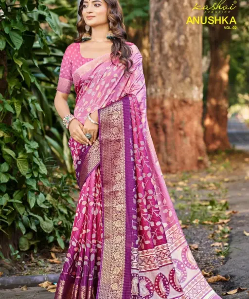 Kashvi Anushka Vol 2 Jacquard Silk Festival Wear Saree Collection