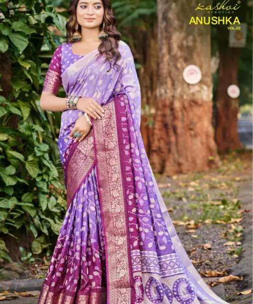Kashvi Anushka Vol 2 Jacquard Silk Festival Wear Saree Collection