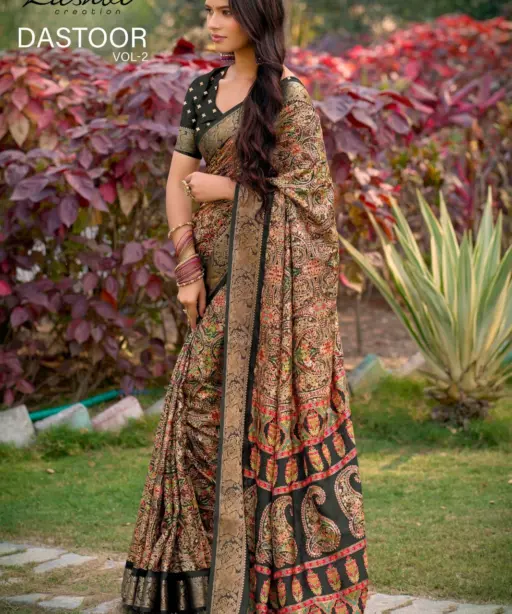 Kashvi Dastoor Vol 2 Viscose Moss Foil Casual Wear Saree Collection