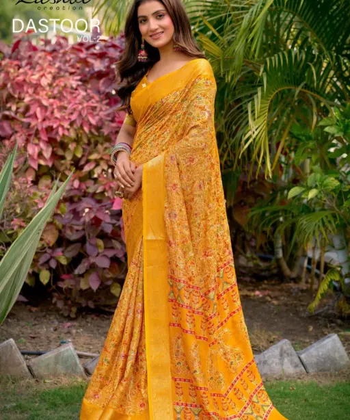 Kashvi Dastoor Vol 2 Viscose Moss Foil Casual Wear Saree Collection