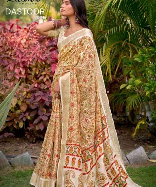 Kashvi Dastoor Vol 2 Viscose Moss Foil Casual Wear Saree Collection