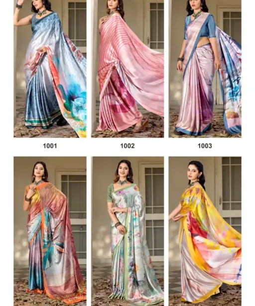 Kashvi Divyani Vol 5 Satin Casual Wear Saree Collection