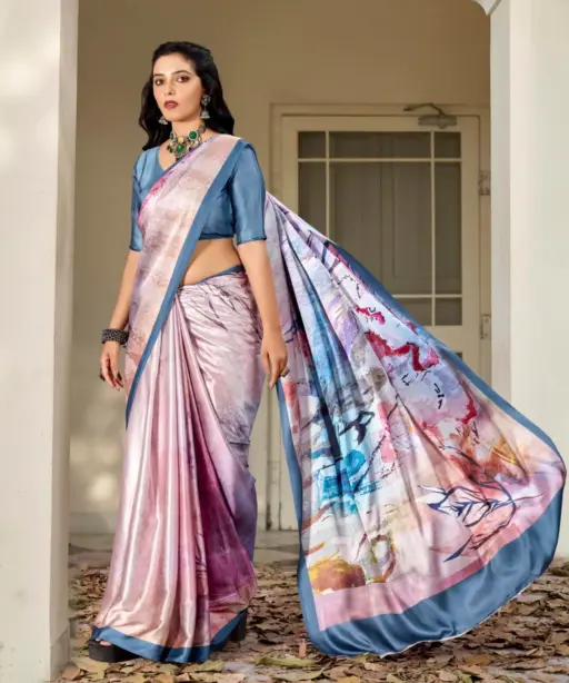 Kashvi Divyani Vol 5 Satin Casual Wear Saree Collection