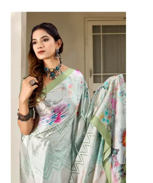 Kashvi Divyani Vol 5 Satin Casual Wear Saree Collection