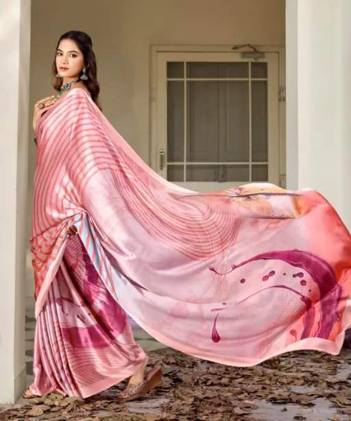 Kashvi Divyani Vol 5 Satin Casual Wear Saree Collection