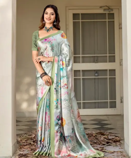 Kashvi Divyani Vol 5 Satin Casual Wear Saree Collection