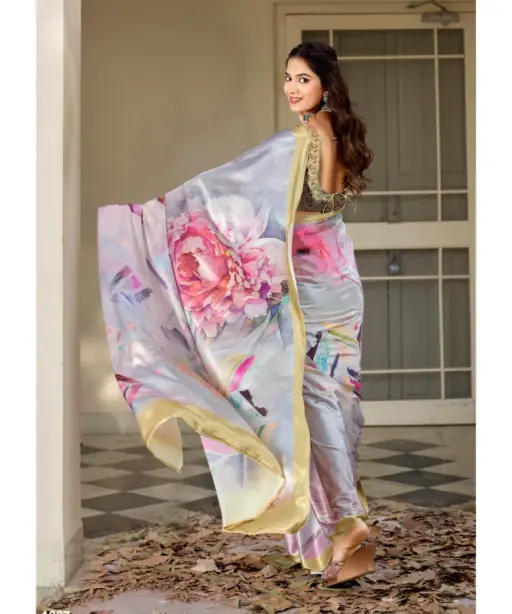 Kashvi Divyani Vol 5 Satin Casual Wear Saree Collection
