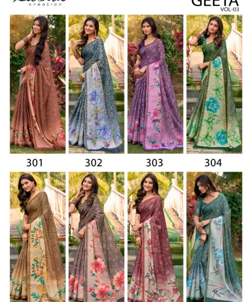 Kashvi Geeta Vol 3 Simar Silk Casual Wear Saree Collection