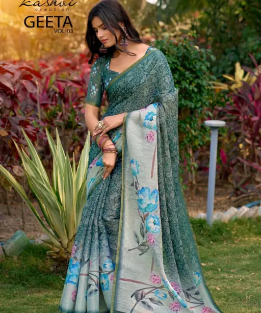 Kashvi Geeta Vol 3 Simar Silk Casual Wear Saree Collection