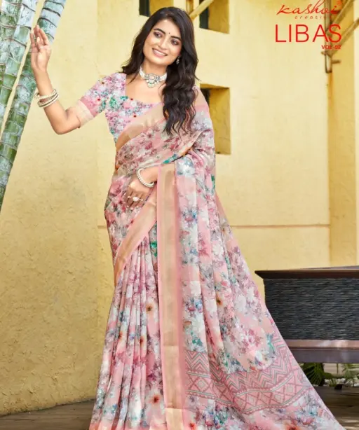 Kashvi Libas Vol 2 Dull Moss Digital Printed Casual Wear Saree Collection