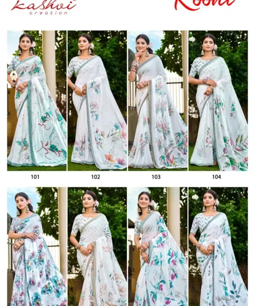 Kashvi Roohi Raga Digital Printed Casual Wear Saree Collection