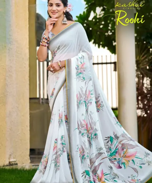 Kashvi Roohi Raga Digital Printed Casual Wear Saree Collection