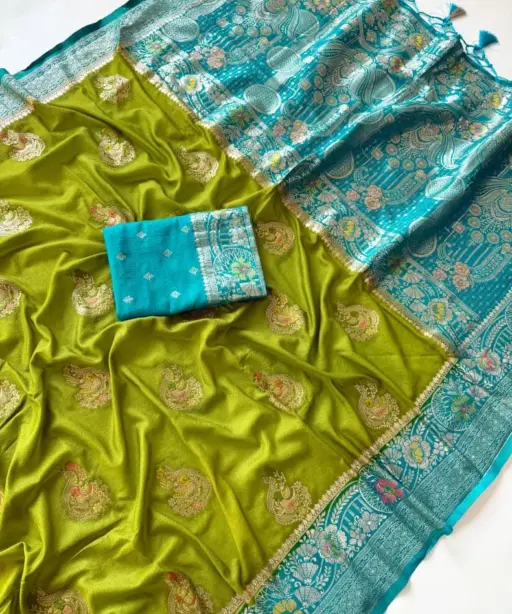 Kc 201 Khadi Crepe Georgette Zari Work Saree Collection