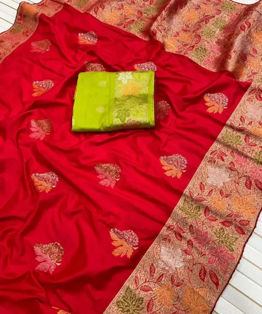 Kc 205 Dola Silk Zari Weaving Saree Collection