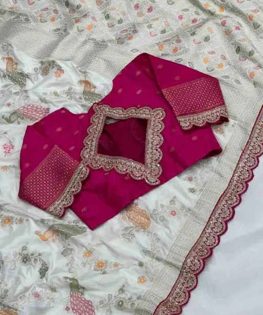 Kc 206 Pure Dola Silk Embroidered Saree Collection