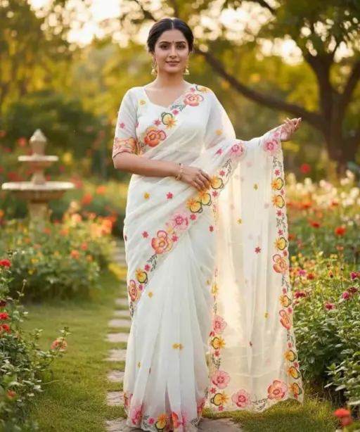 Kc 39 Georgette Sequence Party Wear Saree Collection
