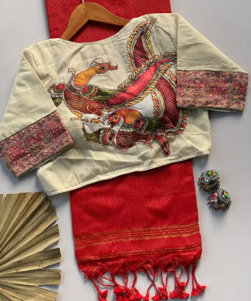 Khadi Vol 3 Khadi Cotton Jari Lining Saree and Blouse Apllic Work Collection