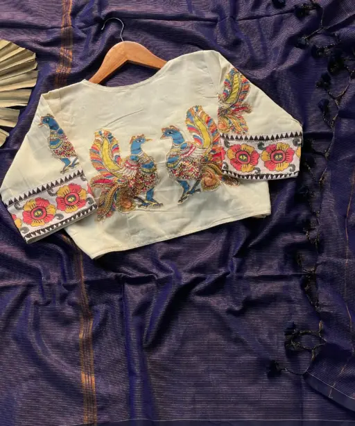 Khadi Vol 3 Khadi Cotton Jari Lining Saree and Blouse Apllic Work Collection