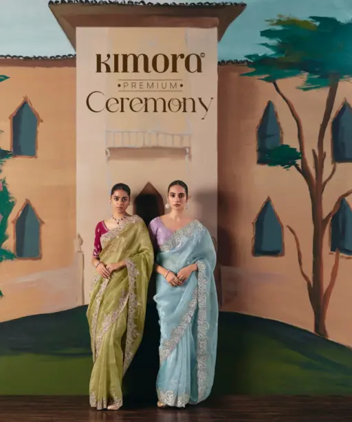 Kimora Ceremony Fancy with Designer Embroidery Saree Collection