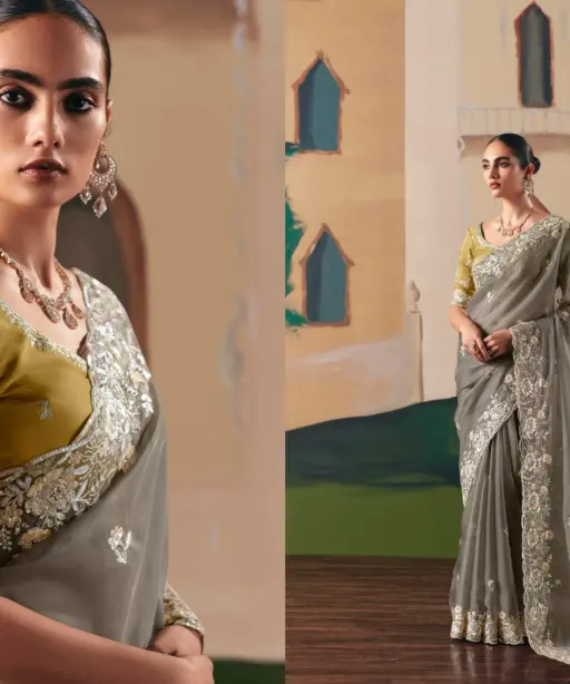 Kimora Ceremony Fancy with Designer Embroidery Saree Collection