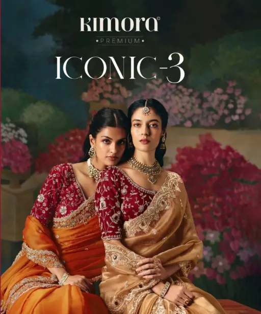 Kimora Iconic 3 Fancy with Sequence and Stone Work Saree Collection