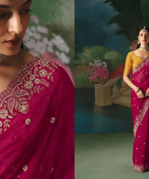 Kimora Iconic 3 Fancy with Sequence and Stone Work Saree Collection