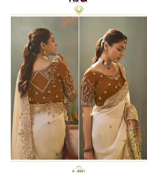 Kira Kaash Upada Silk Embroidered Fancy Designer Saree Collection