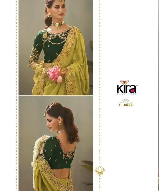 Kira Kaash Upada Silk Embroidered Fancy Designer Saree Collection