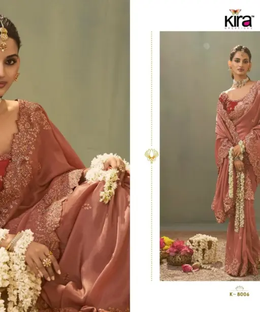 Kira Kaash Upada Silk Embroidered Fancy Designer Saree Collection
