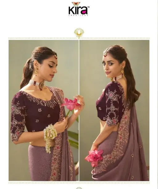 Kira Kaash Upada Silk Embroidered Fancy Designer Saree Collection