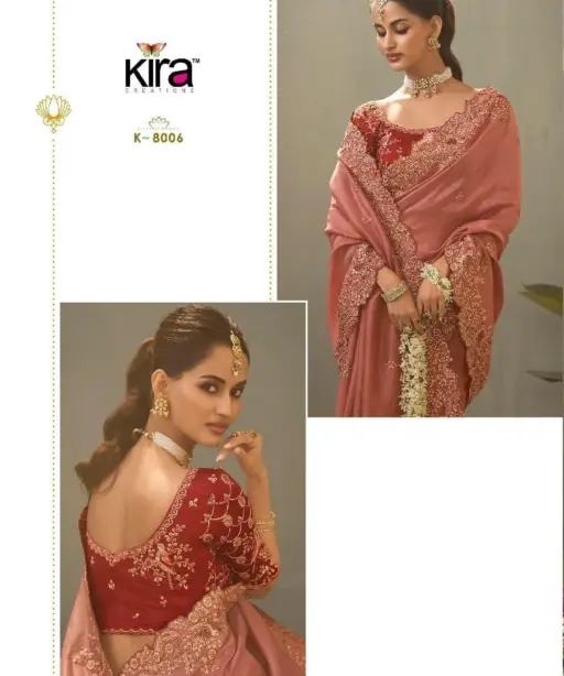 Kira Kaash Upada Silk Embroidered Fancy Designer Saree Collection