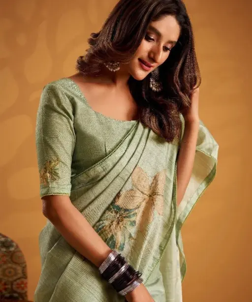 Kira Kasheeda Tussar Silk Fancy Designer Saree Collection