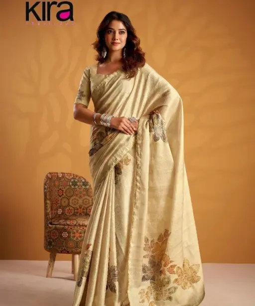 Kira Kasheeda Tussar Silk Fancy Designer Saree Collection