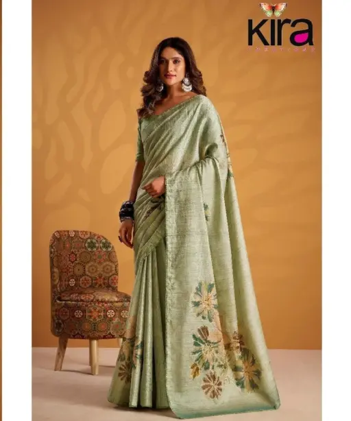 Kira Kasheeda Tussar Silk Fancy Designer Saree Collection