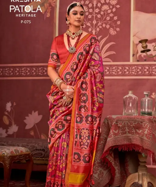 Kreshva Patola Heritage Silk Printed Traditional Wear Saree Collection