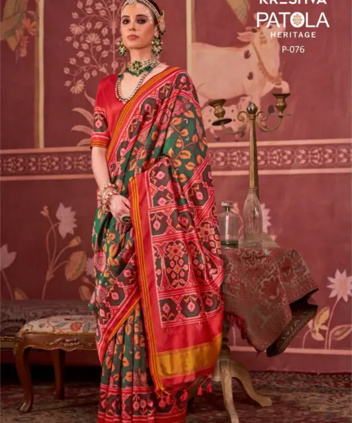Kreshva Patola Heritage Silk Printed Traditional Wear Saree Collection